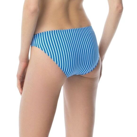 Michael Michael Kors Blue & White Stripes Classic Bikini Bottom Sz  Large NEW - Picture 6 of 7